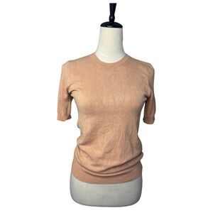 ZARA Blush Pink Knit Top Medium Balletcore Soft Luxe Minimalist
